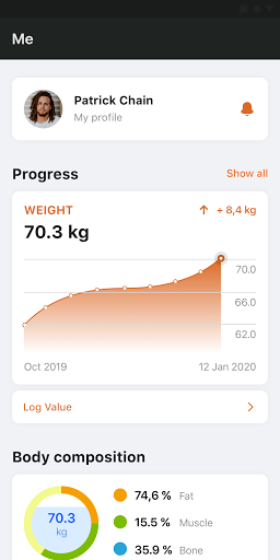 Smart personal training Screen 3