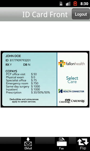 Captura de Pantalla 4 Fallon Health Member ID Card android