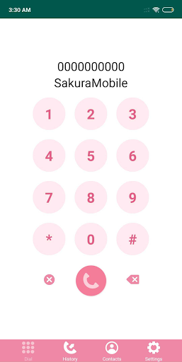 Android application Sakura Dial application screenshort