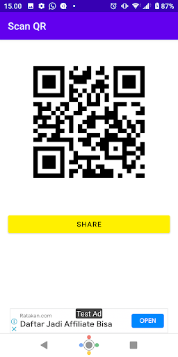 Scan QRCode Screen 3