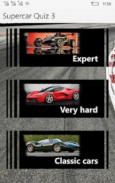 Supercar Quiz 3 - Screenshot 1