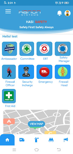 Android application Safety App screenshort