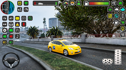 táxi de condução moderno: jogo