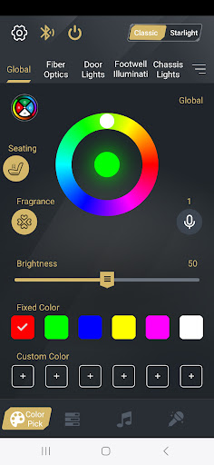 Android application Cardi RGBW screenshort