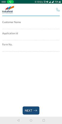Android application IndiaFirst Life Suitability screenshort