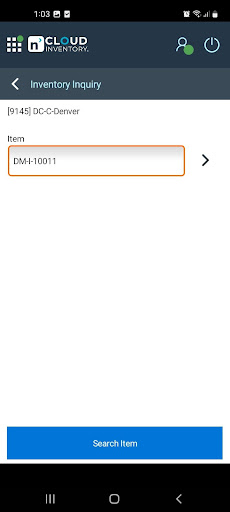 Mobile Client-Honeywell Device Screen 2