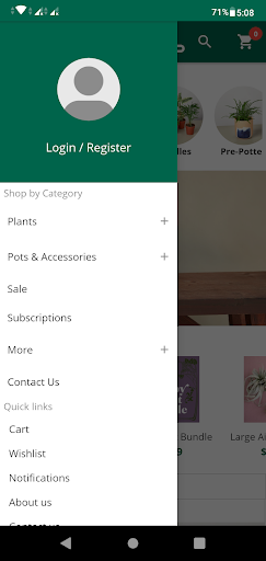 House Plant Shop Screen 2