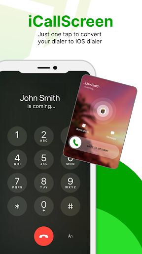 Android application iCallScreen - iOS Phone Dialer screenshort