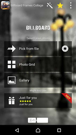 Android application Billboard Photo Collage screenshort