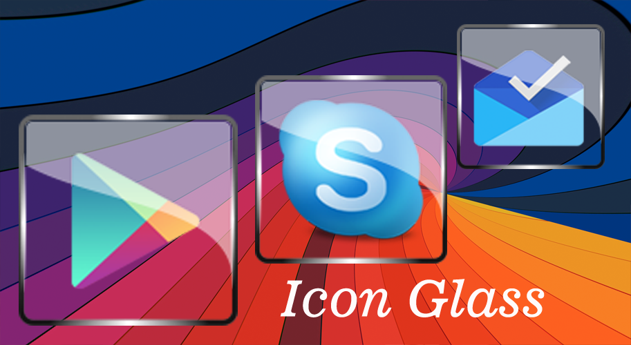 Android application Glass Icon Pack Nova/APEX/ADW change icons screenshort