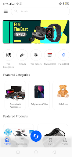 Android application Sabxa Online Shopping App screenshort
