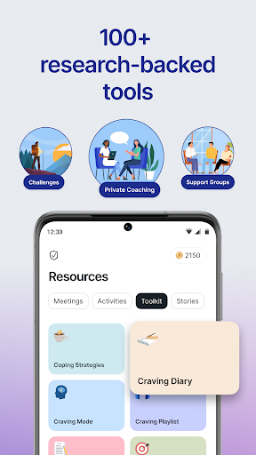 Screenshot of Reframe: Drink Less or Go Dry