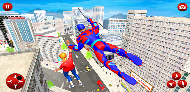 Flying Spider- Superhero Games