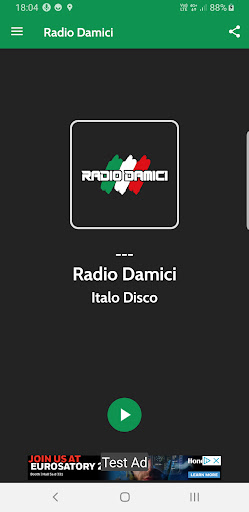 Android application Radio Damici Italo-Disco screenshort