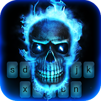 Fire Skull Animated Keyboard +