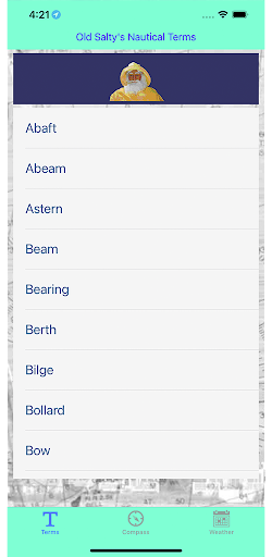 Android application Old Salty Nautical Terms screenshort