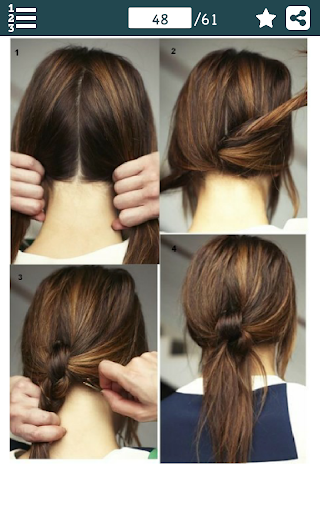 Cute Girls Hairstyles - Step b Screen 2