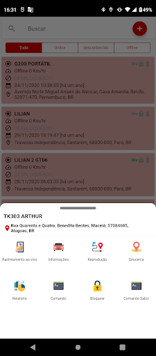 Geotracking Rastreamento