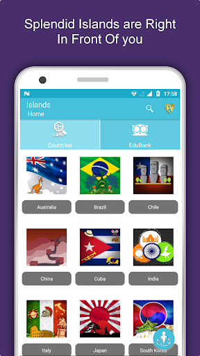Android application Famous Islands Travel & Explor screenshort