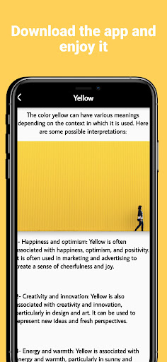 Android application colors and their meanings screenshort