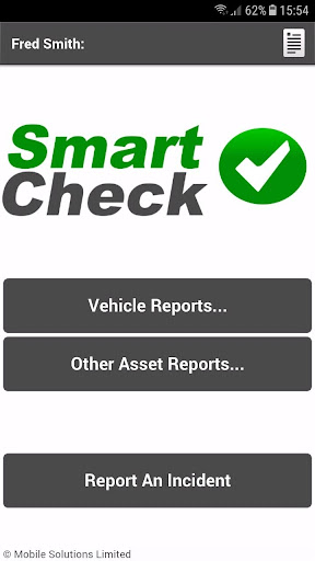 SmartCheck Screen 2
