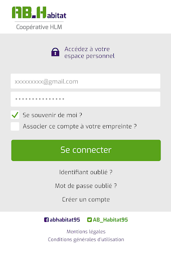 Android application AB Habitat screenshort