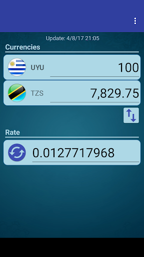 Android application UYU Peso x Tanzanian Shilling screenshort