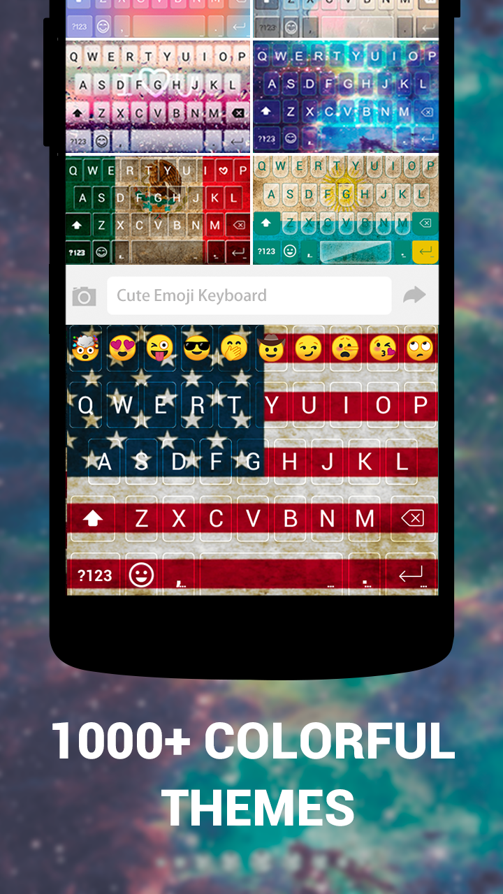 Android application Emoji Keyboard Cute Emoticons - Theme, GIF, Emoji screenshort