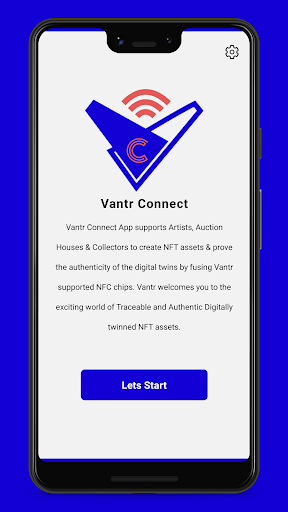 Android application Vantr Connect screenshort