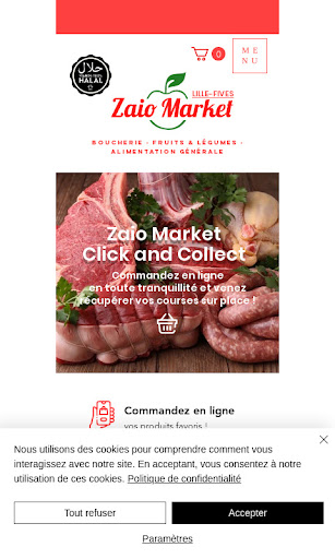 Android application Zaio Market Lille screenshort