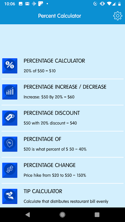 Percentage Calculator - 1.2 - (Android)