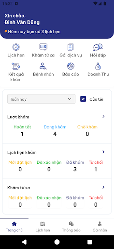Android application tClinic Doctor screenshort