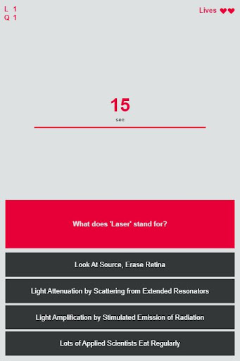 Laser Microscopy Quiz