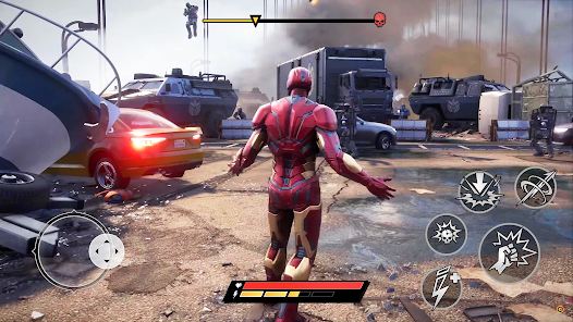 Iron Hero: Superhero Fighting APK Premium Pro OBB MOD Unlimited screenshots 1