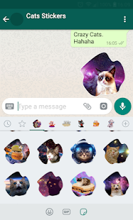 Katzen-Aufkleber für Chat Screenshot