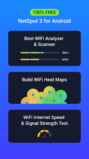 Android application NetSpot WiFi Heat Map Analyzer screenshort