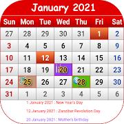 Tanzania Calendar 2020