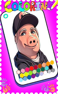 john pork coloringのおすすめ画像2