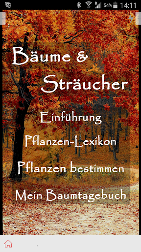 Android application Bäume und Sträucher screenshort
