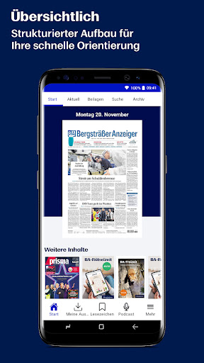 Android application BA E-Paper screenshort