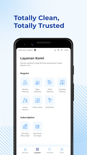 Android application Cleansheet - Cleaning Solution screenshort