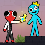 Cover Image of Download Stickman Red boy and Blue girl  APK