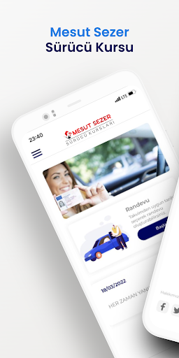 Android application Mesut Sezer Sürücü Kursları screenshort