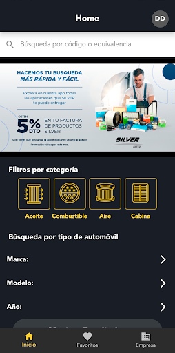 Android application Comdielsa Silver Filters screenshort