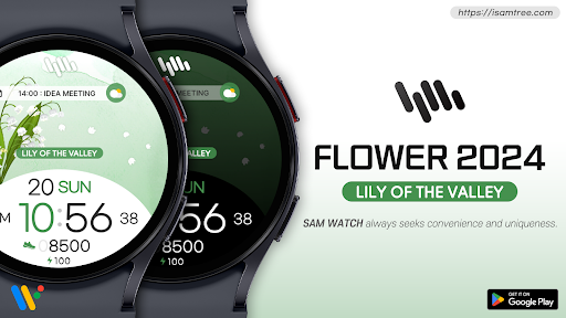 Screenshot of SamWatch Flower 2024 Lily