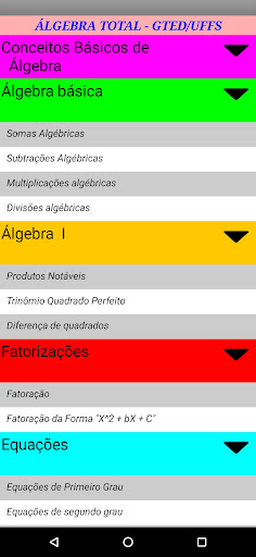 Álgebra Total - Gted/UFFS Screen 3