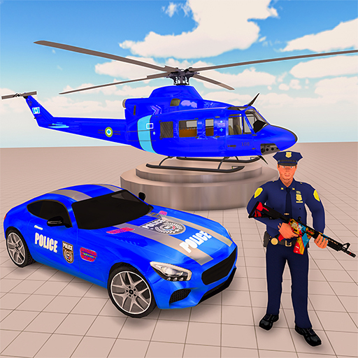 Police Car transporter Game 3D