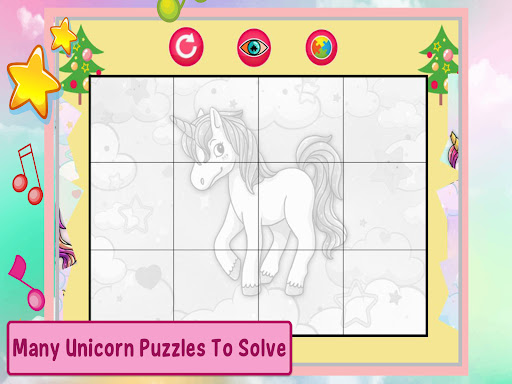 Unicorn Coloring Games Puzzle