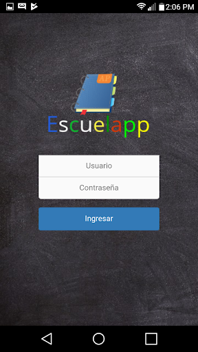 Android application EscuelApp screenshort