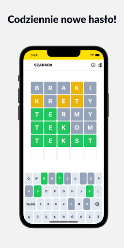 Android application Szarada - łamigłówka słowna screenshort